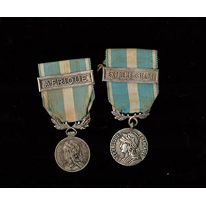 FRANCE, III REPUBLICLot of 2 colonial medals