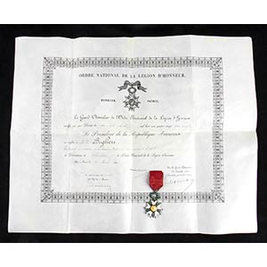 FRANCELegion of Honor with Diploma of ... 