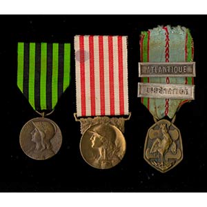 FRANCIAtre medaglie commemorative, 1870, ... 