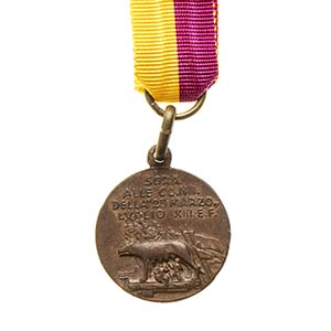 ITALY, KINGDOMA Comemorative Medal ... 