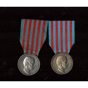 ITALY, KINGDOMLot of 2 medals from the ... 