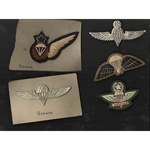 VARIOUS STATESLot of 5 parachutist badges ... 