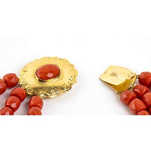 Cersuolo coral gold necklace18k ... 