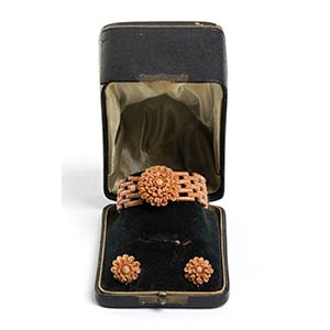 Sciacca coral gold floral demi ... 