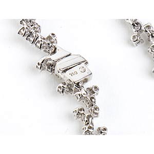 Diamond spring necklace 18k white ... 