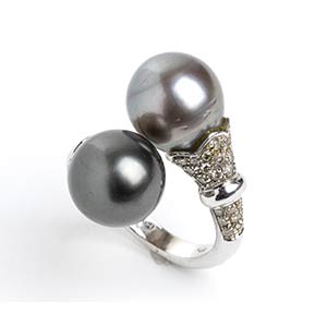 Tahitian Pearl Diamond Gold ... 