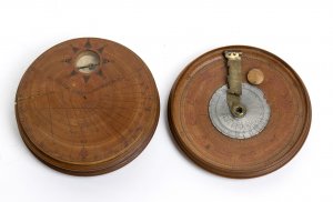 Portable sundial with night watch ... 