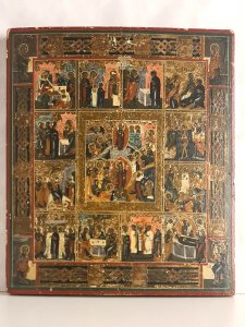 Russian icon of the Twelve Great Feasts - ... 