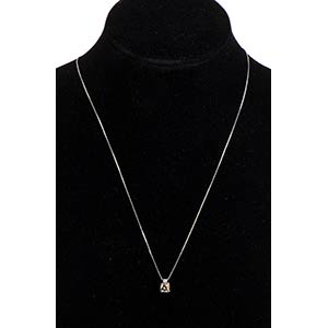 Diamond pendant necklace 18k white ... 
