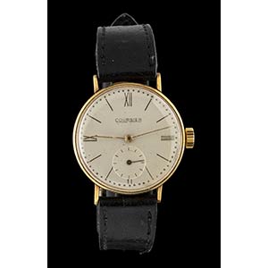 COURSIER:  gold mens wristwatch, 1940s18k ... 