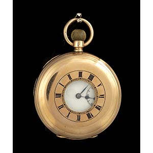 English gold pocket watch - Chester 1921Half ... 