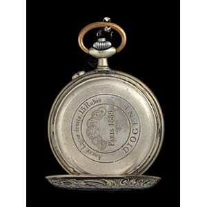 Silver and niello pocket watch - ... 