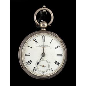 English silver pocket watch - Londra 1911, ... 