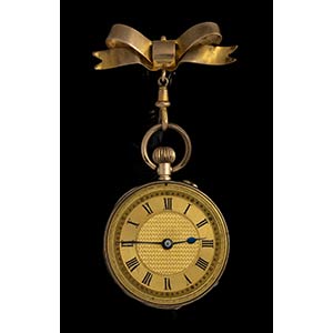 English gold brooch Pocket watch - ... 
