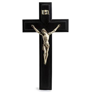 French ivory crucifix - 19th centurycarved ... 