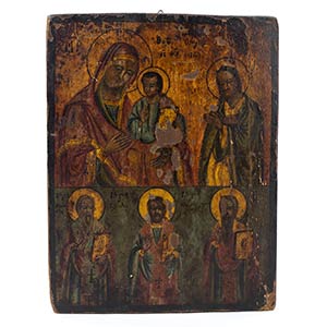 Russian icon of the Our Lady of Smolensk - ... 