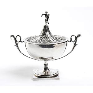 Papal States silver covered cup - Rome circa ... 