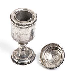 Holy oil silver container - ... 