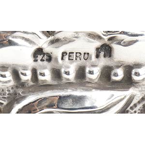Peruvian sterling silver photo ... 