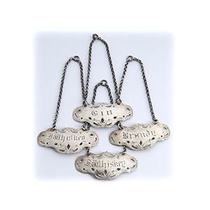 Set of four English Victorian sterling ... 