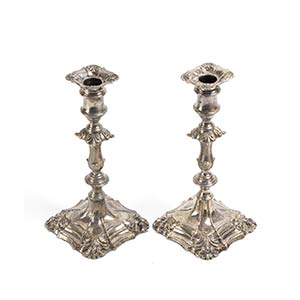 Pair of English Victorian sterling ... 