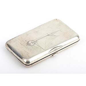 Russian silver cigarette case - St ... 