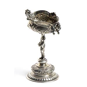 Coppa nuziale tedesca in argento - ... 