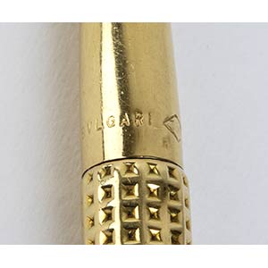 BULGARI: gold ballpoint pen18k ... 