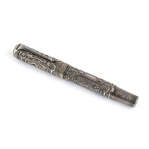 AURORA: sterling silver fountain pen, 18K ... 