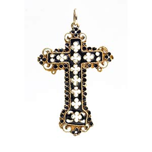 Croce pendente spagnola in oro, ... 