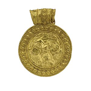 Italian gold pendant - 19th century in ... 