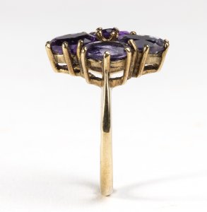 English gold and amethysts ring - ... 