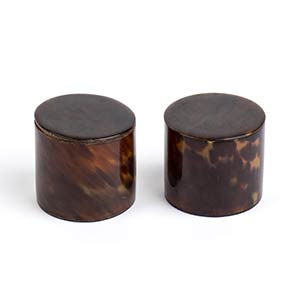 TWO TORTOISESHELL BOXES AND COVERAsia, early ... 