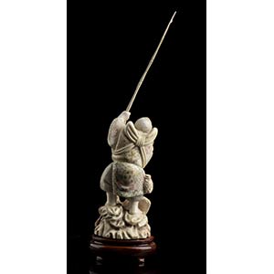 AN IVORY EBISUChina, early 20th ... 