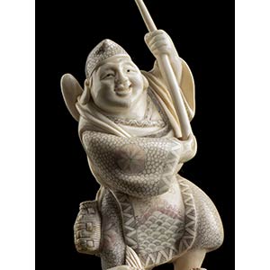AN IVORY EBISUChina, early 20th ... 