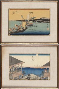 UTAGAWA HIROSHIGE (1797-1858)Two polychrome ... 