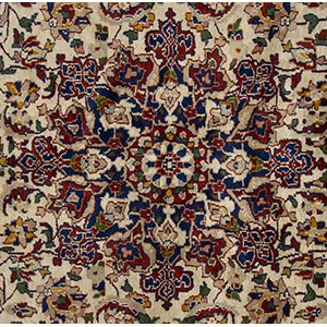 A CARPET WITH POLYCHROME FLORAL ... 