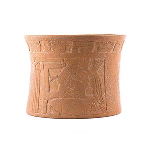 A CERAMIC DRINKING CUP OF A CLASSICAL MAYA ... 