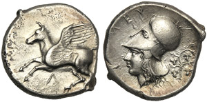 Acarnania, Stater, Leukas, c. 375-350 BC; AR ... 