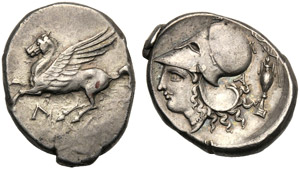 Acarnania, Stater, Leukas, c. 320-280 BC; AR ... 