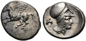Corinzia, Statere, Corinto, c. 415-387 a.C.; ... 