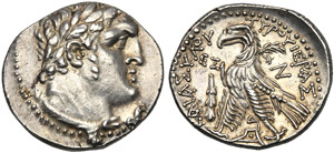 Phoenicia, Shekel, Tyre, c. 125-65 BC; AR (g ... 