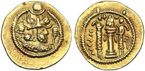 Re Sasanidi, Peroz (459-484), Dinar, c. ... 