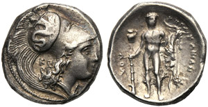 Lucania, Statere, Eraclea, c. 340-330 a.C.; ... 