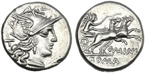 C. Maianus, Denario, Roma, 153 a.C.; AR (g ... 