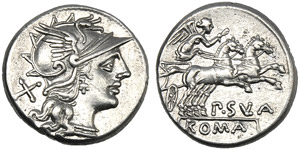 P. Cornelius Sulla, Denarius, Rome, 151 BC; ... 