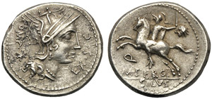 M. Sergius Silus, Denario, Roma, 116 o 115 ... 