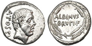 D. Junius Brutus Albinus, Denarius, Rome, 48 ... 