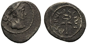P. Sepullius Macer, Sestertius, Rome, 44 BC; ... 