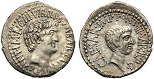 M. Antonius and C. Caesar Octavianus with M. ... 